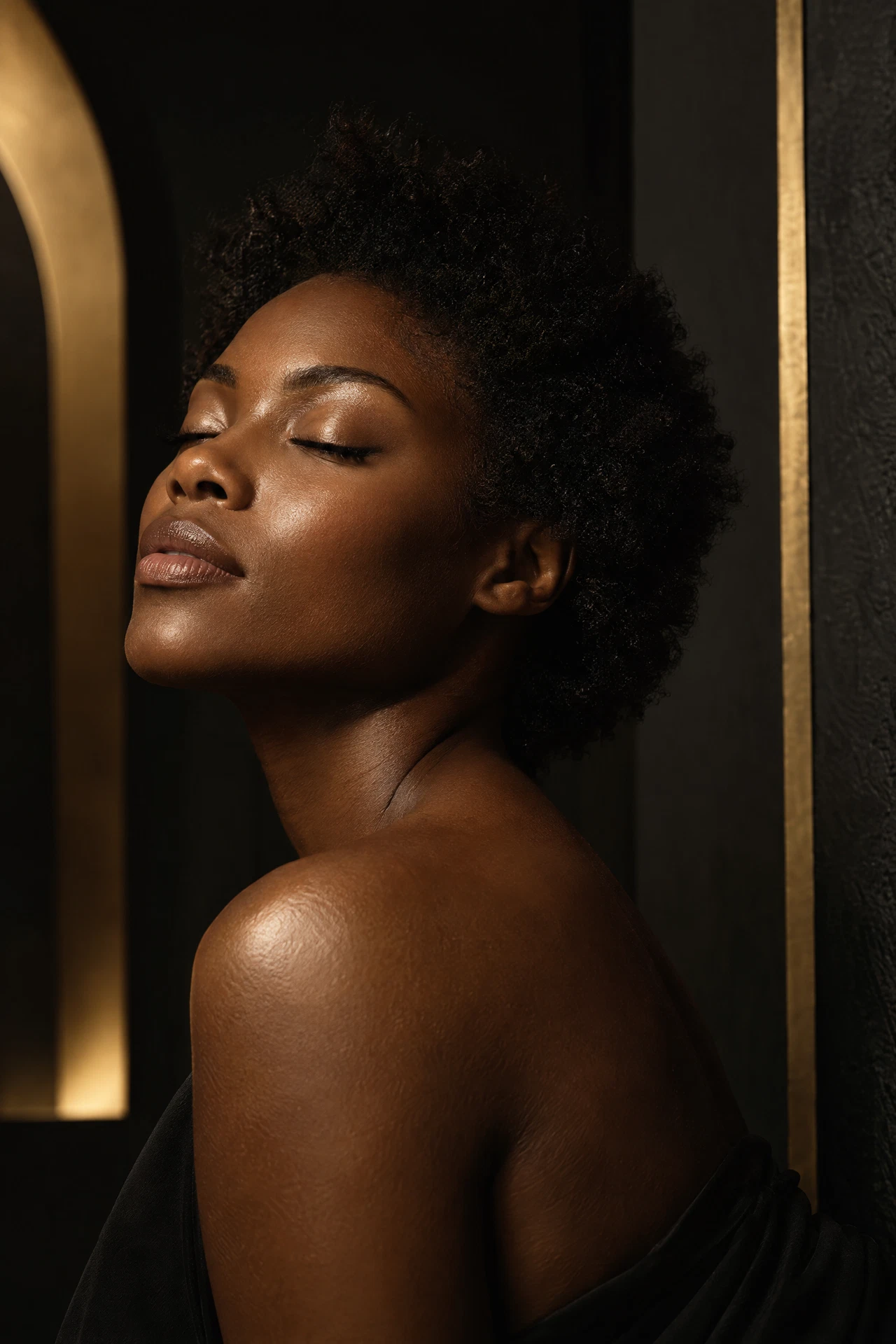 Editorial beauty portrait; not a Spa 7 team member